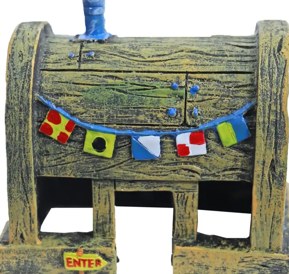 Penn Plax Sponge Bob ornament, mr. Krabs huis, 8 cm. SBAR22