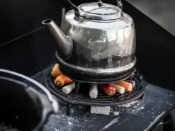 Petromax gietijzeren onderzetter met pootjes 30cm
