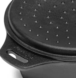 Petromax gietijzeren steelpan "kr1" met deksel 1l
