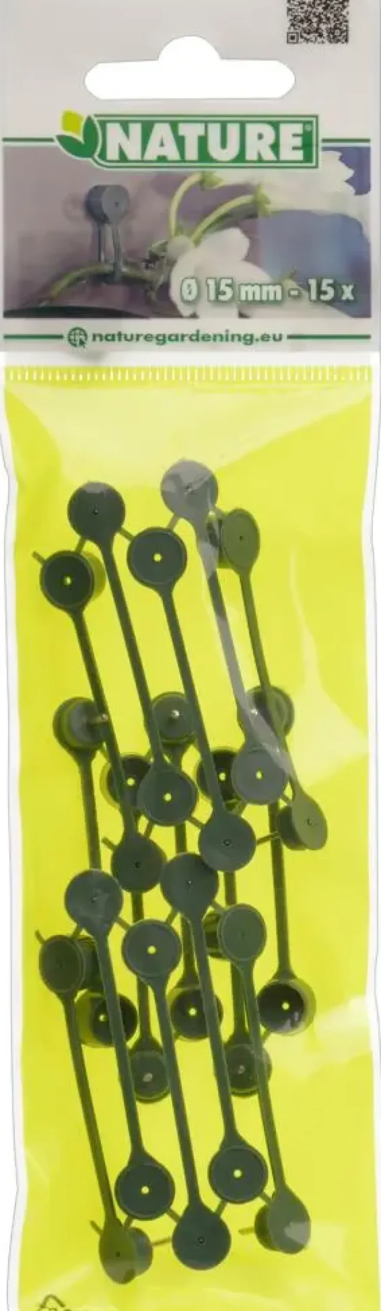 Plantenklemmen groen d15mm 15st