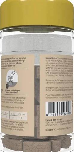 Pokon Bio Terras & Balkon Planten Voedingskegels 40 stuks