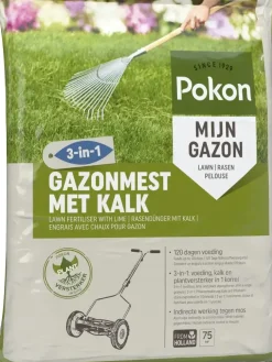 Pokon Gazonmest met Kalk 5kg voor 75m²