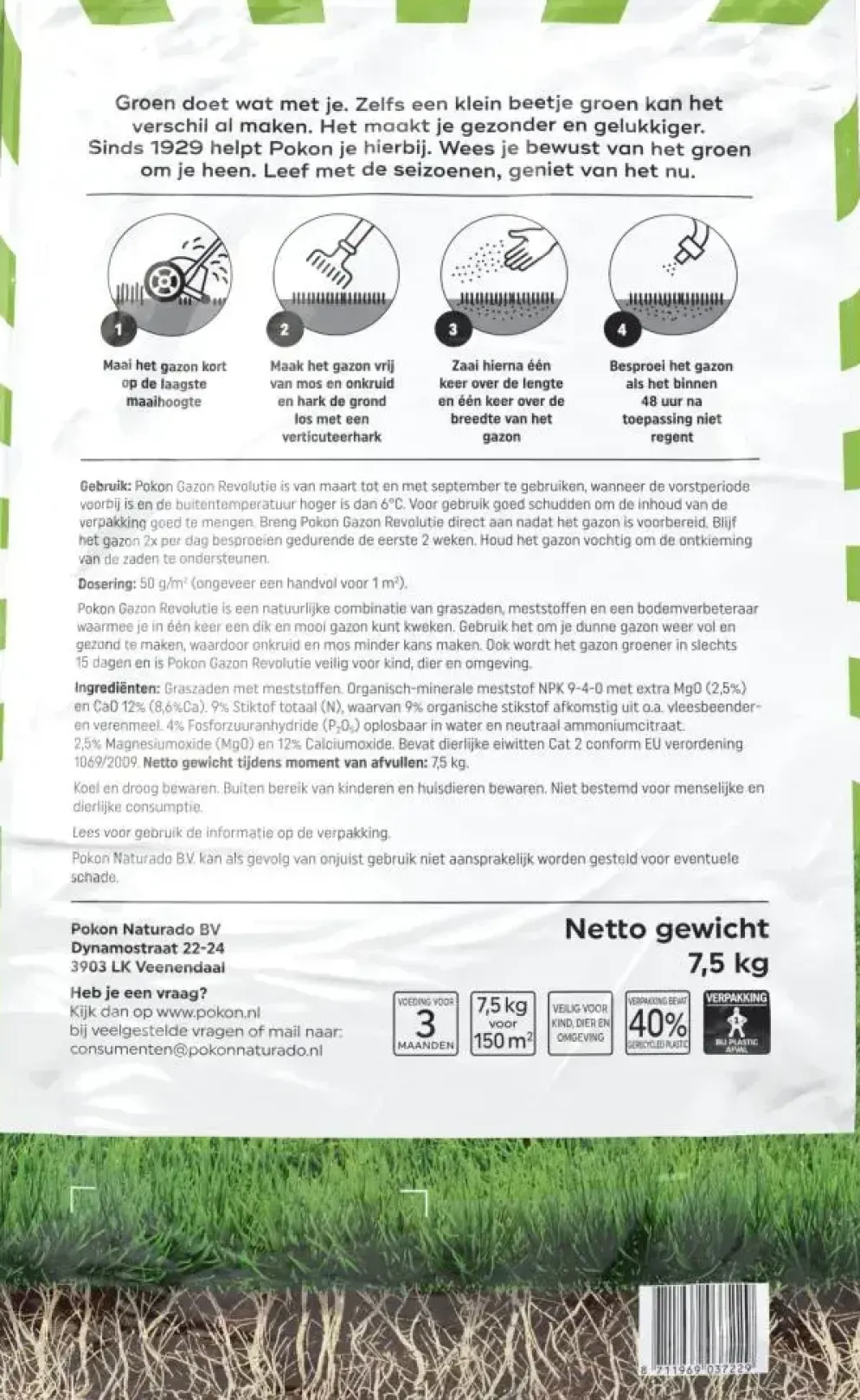Pokon Gazon Revolutie 7,5kg