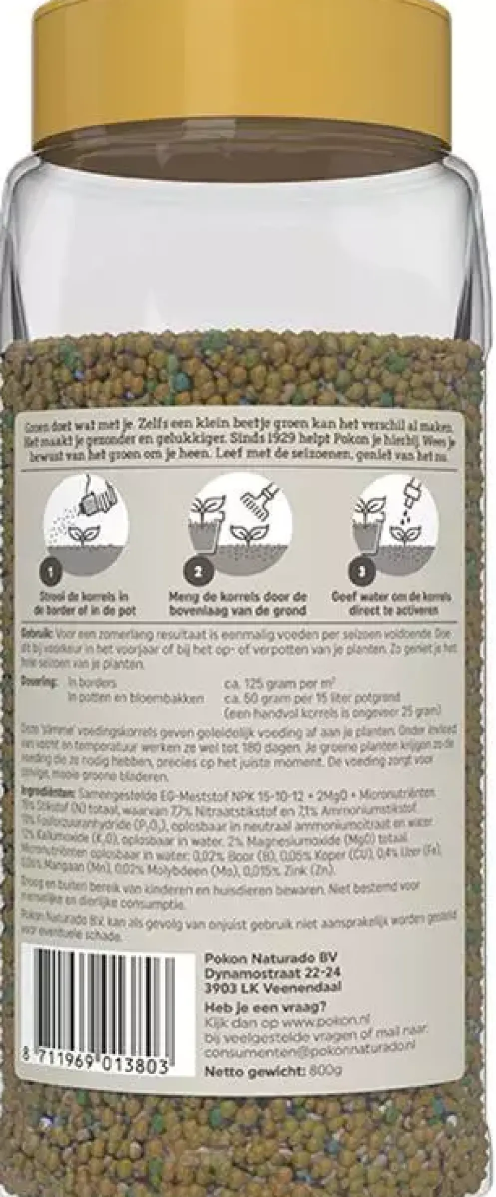Pokon Groene Planten Voedingskorrels 800g