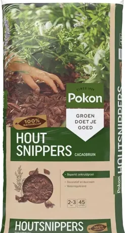 Pokon Houtsnippers Cacaobruin 45L