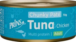 Prins kattenvoeding Wet food Tuna&Chicken Chunky Paté 70g