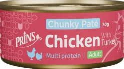 Prins kattenvoeding Wet food Chicken&Turkey Chunky Paté 70g