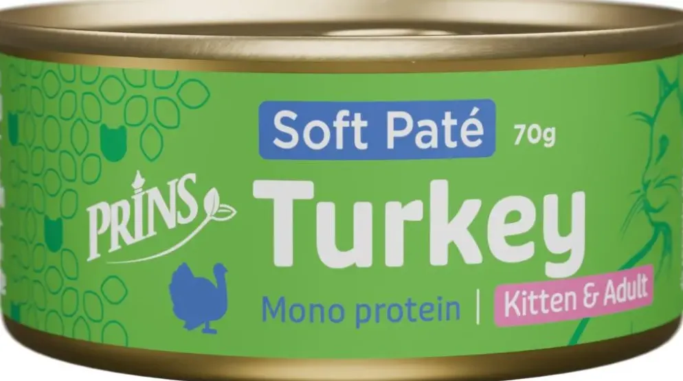 Prins kattenvoeding Wet food Turkey Soft Paté 70g