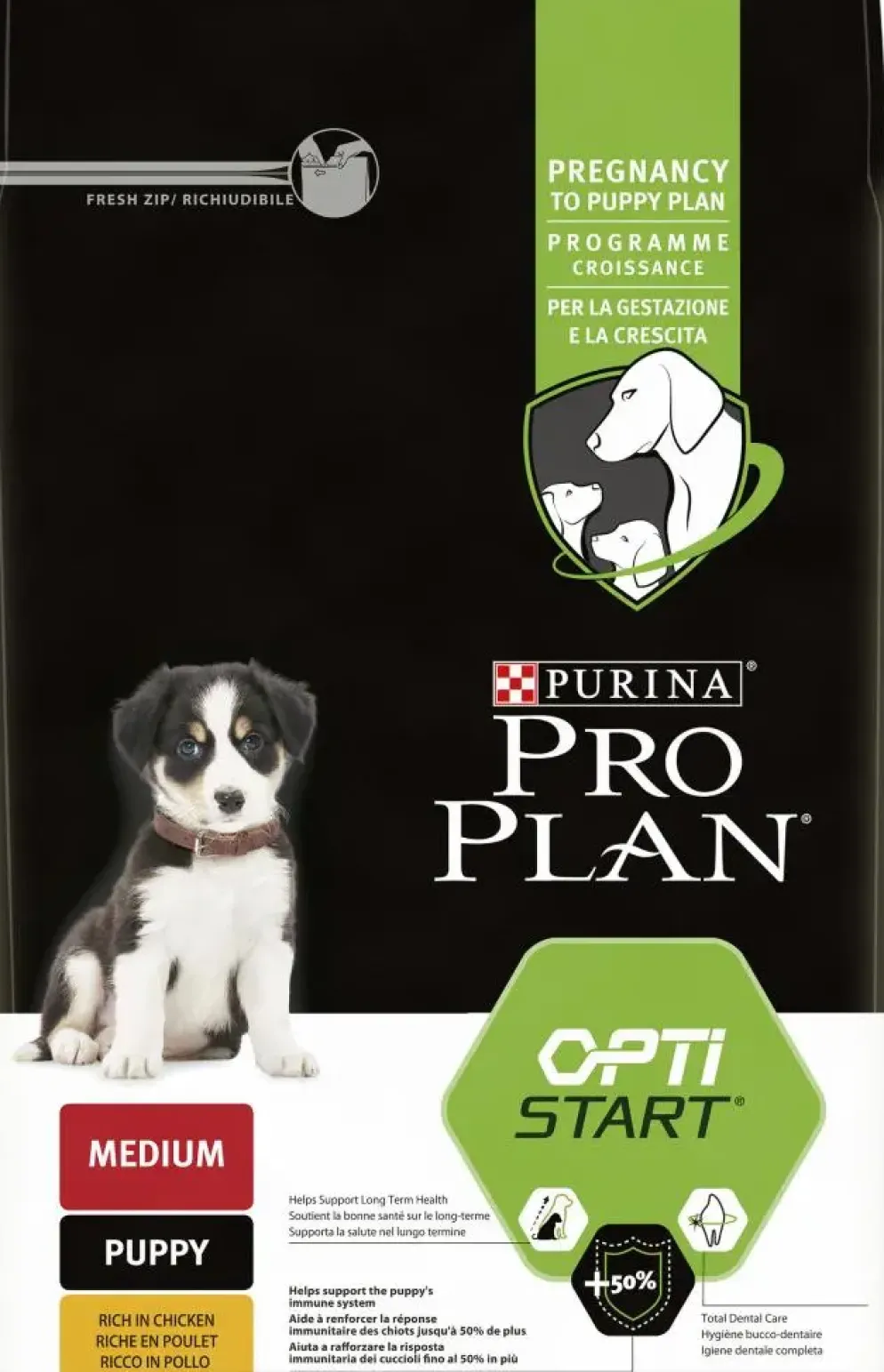 PRO PLAN® Medium Puppy Rijk aan Kip hondenvoer 3kg