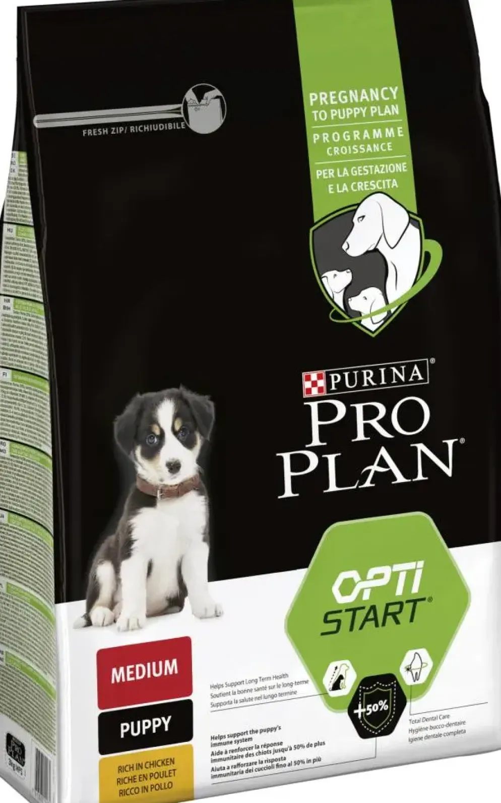 PRO PLAN® Medium Puppy Rijk aan Kip hondenvoer 3kg
