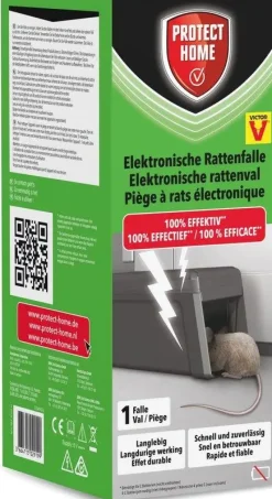 Protect Home Rattenval Elektronisch - Ongediertebestrijding - 1 stuk
