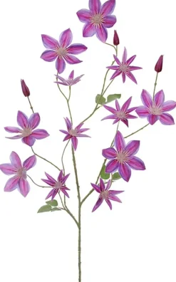 Pure Royal kunsttak clematis 125cm lavendel