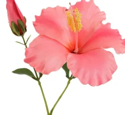 Pure Royal kunsttak hibiscus 75cm roze
