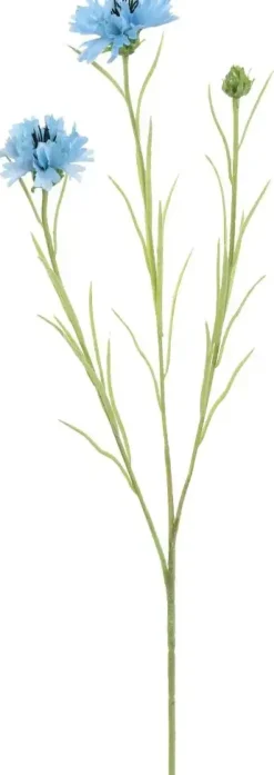 Pure Royal kunsttak korenbloem 66cm lichtblauw