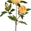 Pure Royal kunsttak pioen 70cm geel