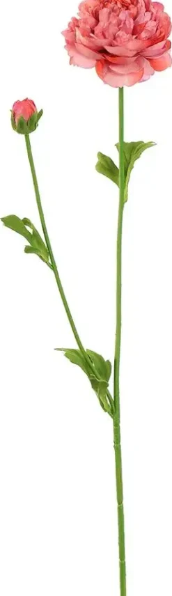 Pure Royal kunsttak ranunculus 62cm roze