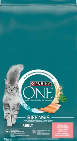 PURINA ONE Adult Rijk aan Zalm kattenvoer 7,5kg