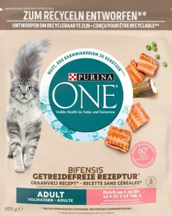Purina ONE BIFENSIS Graan vrij Adult Rijk aan Zalm kattenvoer 600g
