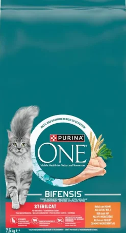 PURINA ONE Sterilcat Rijk aan Kip kattenvoer 7,5kg