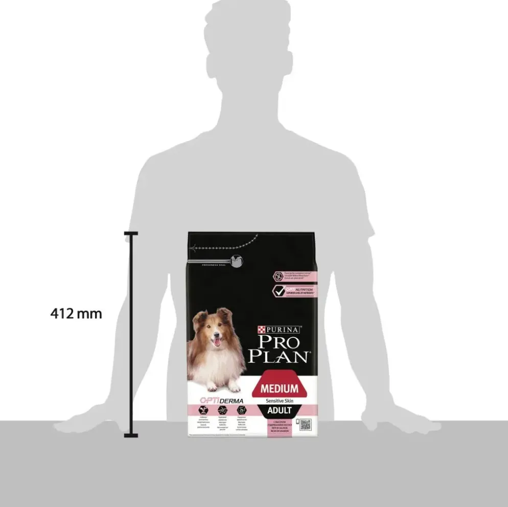 PURINA® PRO PLAN® Medium Adult Hond Sensitive Skin Rijk aan Zalm