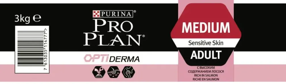 PURINA® PRO PLAN® Medium Adult Hond Sensitive Skin Rijk aan Zalm