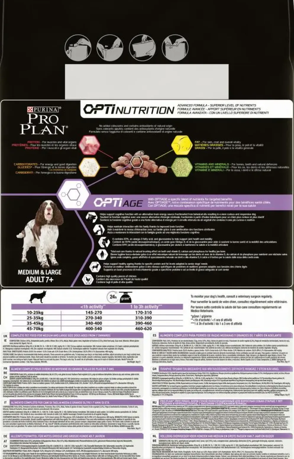 PURINA PRO PLAN Medium & Large Adult Hond 7+ Rijk aan Kip
