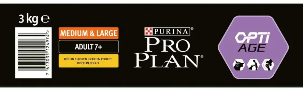 PURINA PRO PLAN Medium & Large Adult Hond 7+ Rijk aan Kip