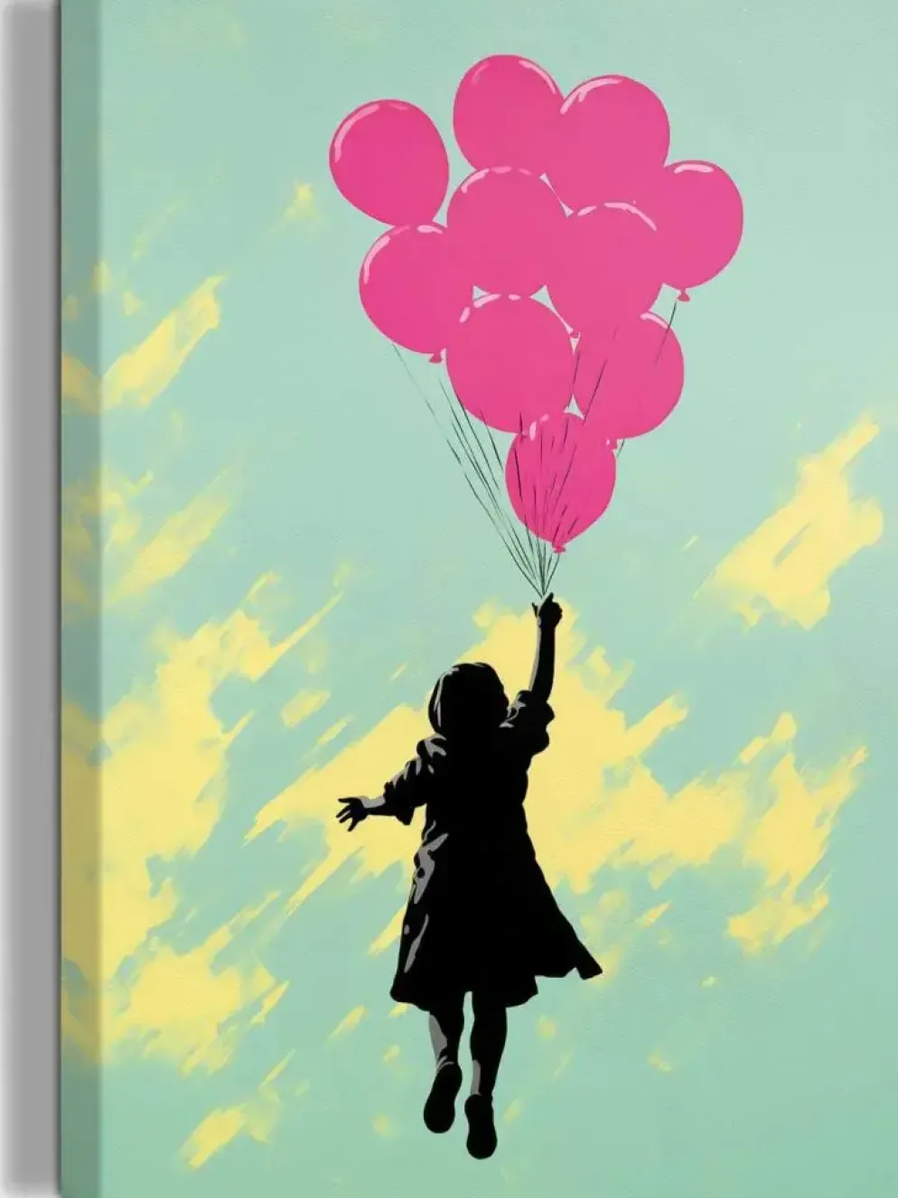 Reinders schilderij canvas balloons up 20x30cm colourful