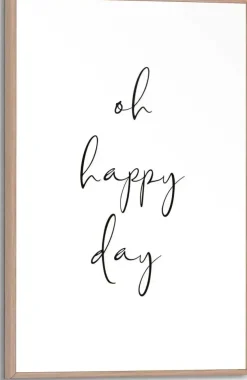 Reinders schilderij hout oh happy day 20x30cm botanic