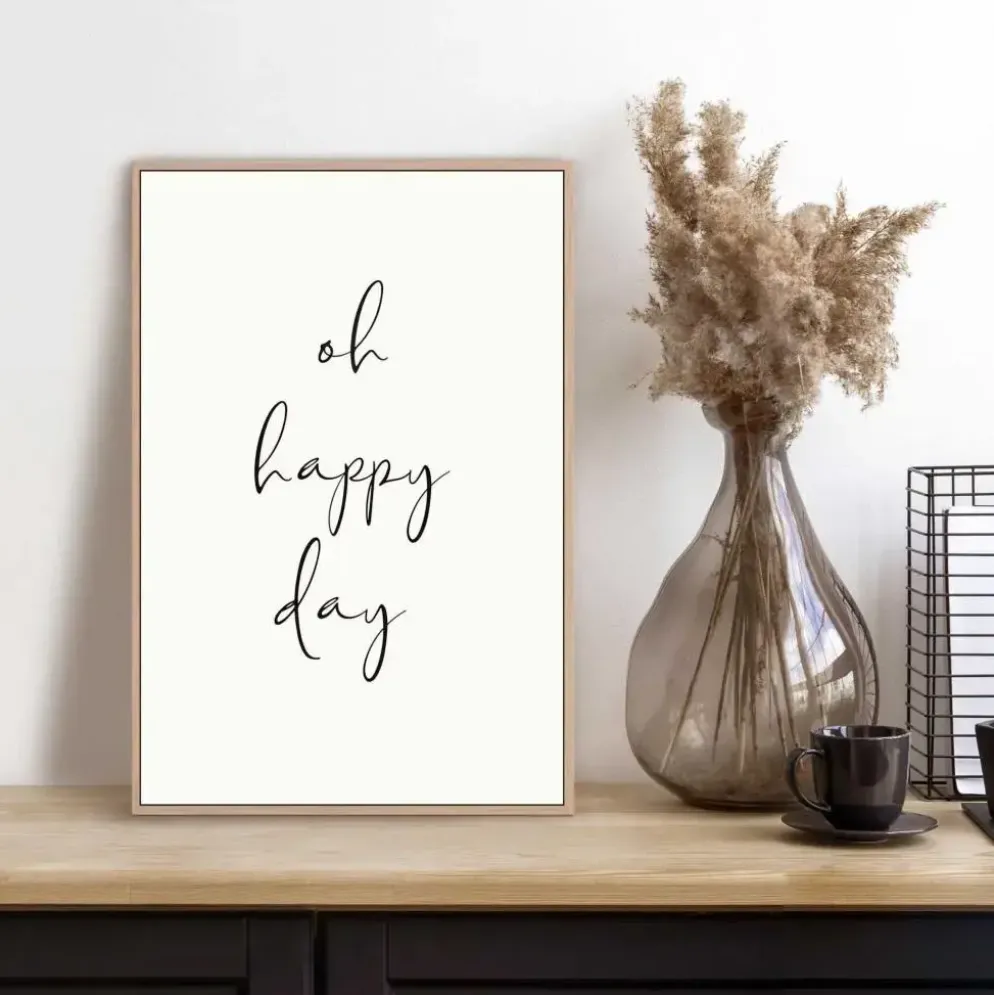 Reinders schilderij hout oh happy day 20x30cm botanic