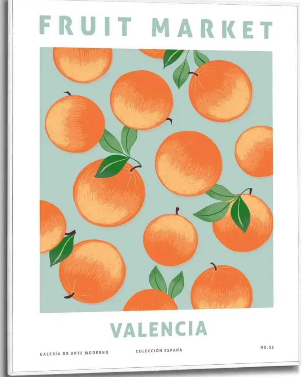 Reinders schilderij hout valencia oranges 40x50cm colourful