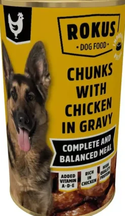 Rokus Chunks Adult hondenvoer kip 1,24kg