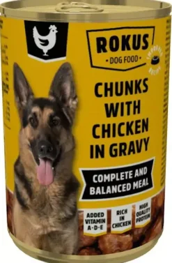Rokus Chunks Adult hondenvoer kip 415g