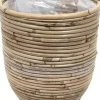 Rotan Ballon plantenmand 24x24cm