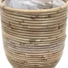Rotan Ballon plantenmand 18x16cm