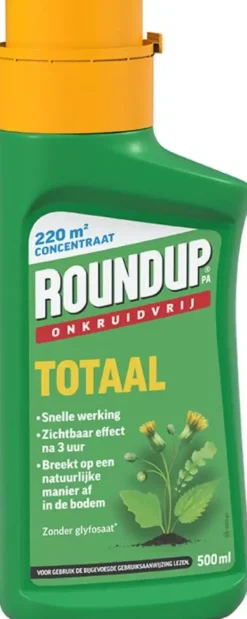 ROUNDUP PA Totaal Onkruidvrij Concentraat 500ml, 220m²