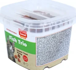 Sanal bites Fish Trio kattensnack, 75g