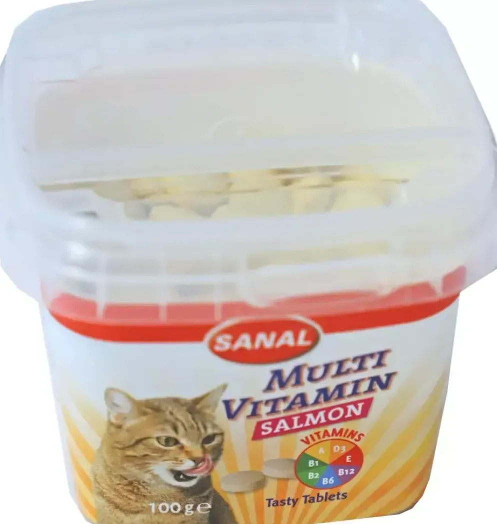 Sanal Multi Vitamin voor katten zalm, 100g