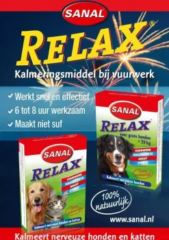 Sanal relax hond en kat 15 tabletten