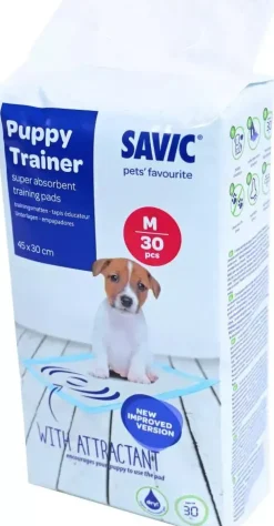 Savic puppy trainer medium, pak à 30 navulpads