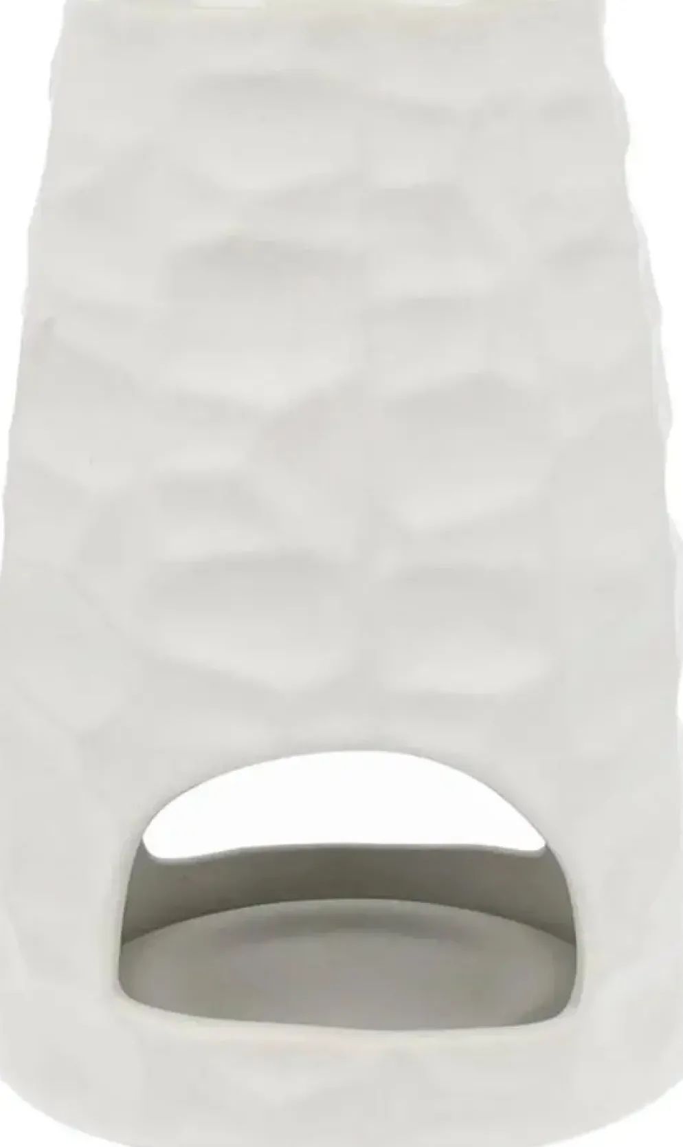 ScentChips geurbrander chiselled keramiek 10x15cm wit