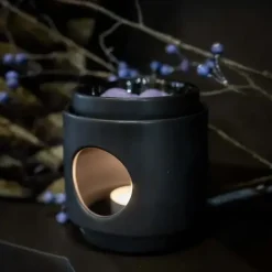 ScentChips geurbrander dome keramiek 11x11x11cm zwart