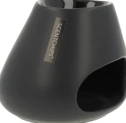 ScentChips geurbrander keramiek bulb 10x12x13cm zwart
