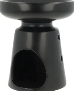 ScentChips geurbrander keramiek chalice 12x12x13cm zwart