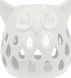 ScentChips geurbrander uil keramiek 11x11cm wit