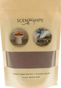 ScentChips kaarsenzand 250g bruin