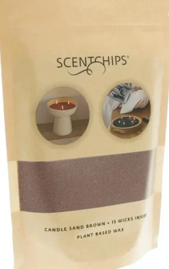 ScentChips kaarsenzand 250g bruin