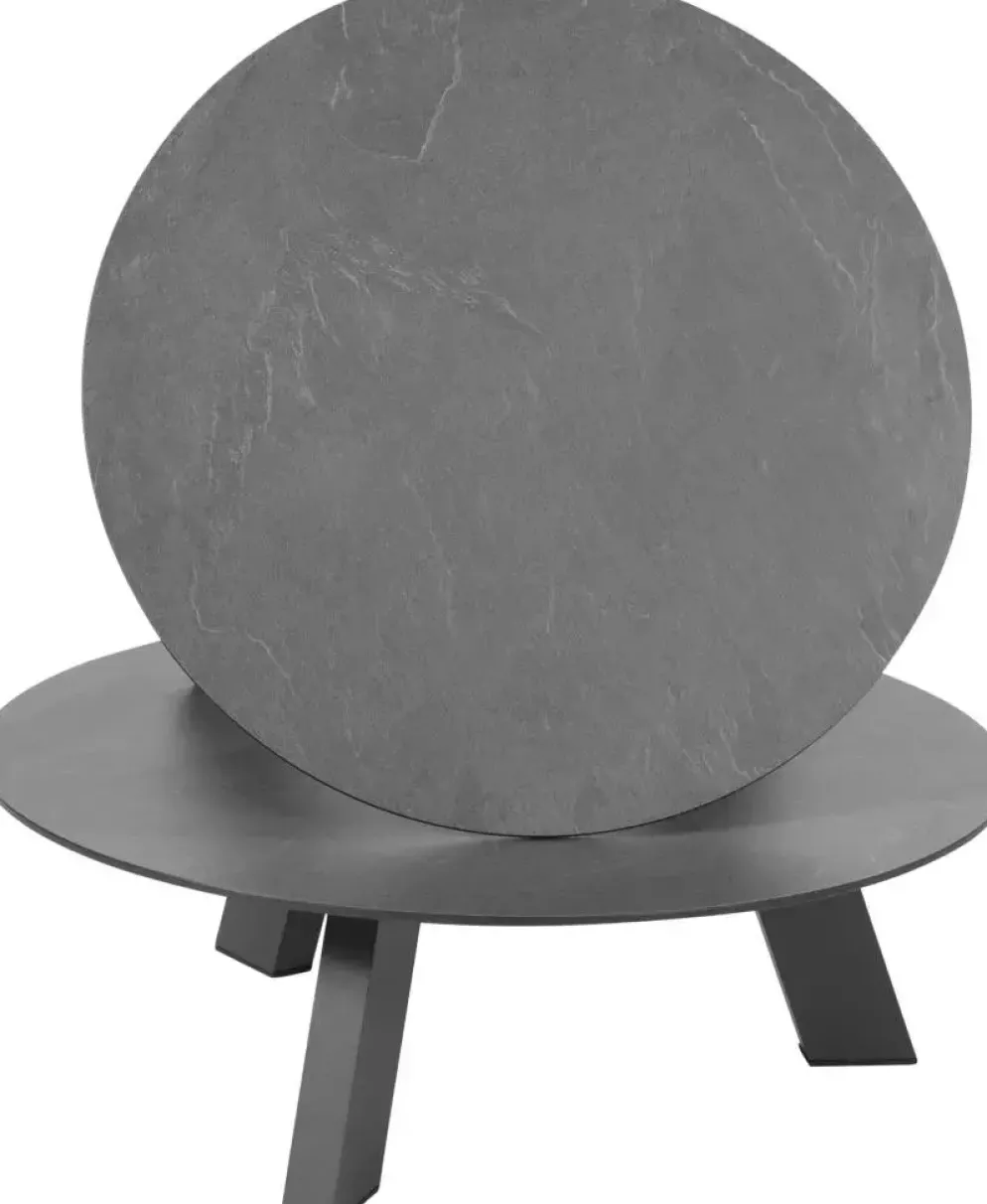 4 Seasons Outdoor lounge tuintafel cosmic hpl slate 78x25cm antraciet