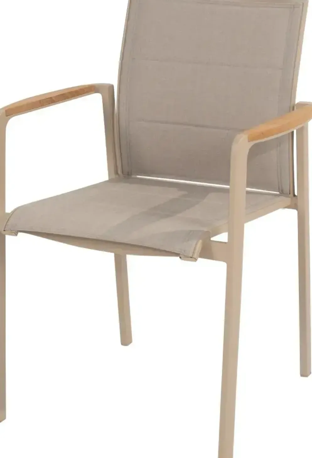4 Seasons Outdoor stapelbare dining tuinstoel cortina latte