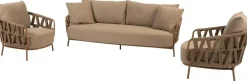 4 Seasons Outdoor stoel-bank loungeset biarritz amber